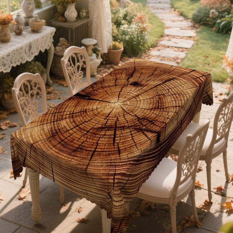 Nappe rustique en bois 1pc Farmhouse, L 86 po x l 60 po