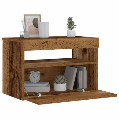 Arnolds 60cm W Manufactured Wood Bedside Table