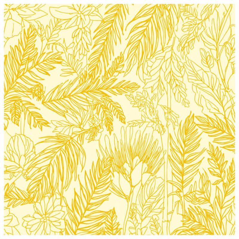 Tapis de bain jaune, L 34 po x L 21 po