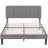 Upgraded Velvet Upholstered Platform Bed with Adjustable Headboard, Reinforced & Quiet Design, No Box Spring Needed, Sturdy Wood Slat Support, Easy Assembly-1115971815-1129005726
