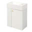 Meuble-lavabo flottant moderne avec lavabo en résine