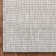 Medusa Clesha Solid Striped Border Indoor Outdoor Gray Ivory Flatweave Rug