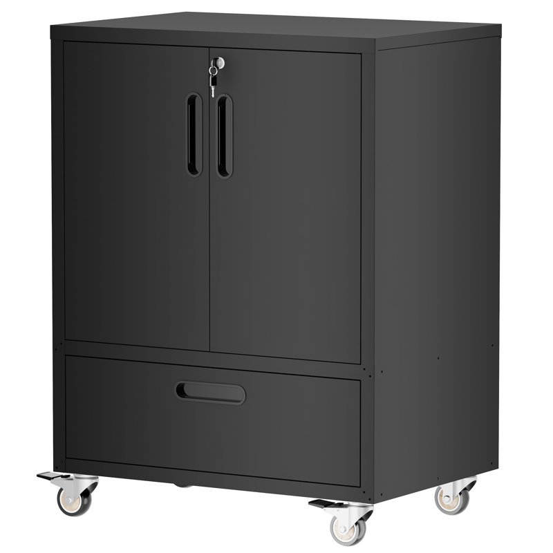 Armoire mobile robuste pour chariot à outils avec roulettes verrouillables et tiroir, H 40 po x l 30 po x P 20 po, pour le garage et l'atelier | Idée cadeau