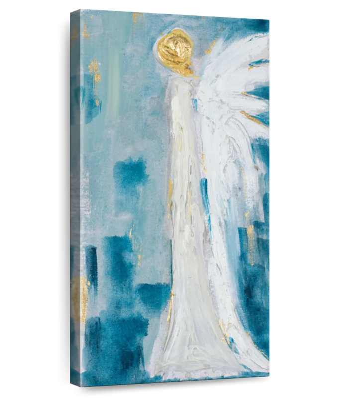 Ailes d'ange céleste, H 24 po x l 12 po