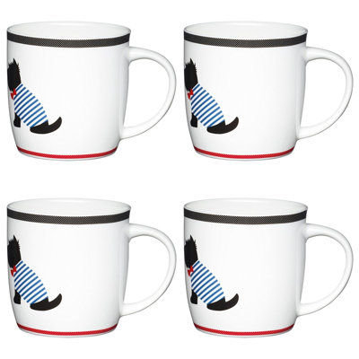 Scottie Dog Bone China Mug