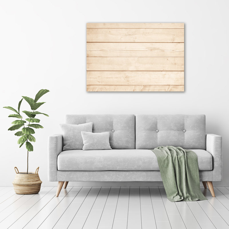 Wooden Background - No Frame Print on Glass