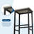 3-Piece Kitchen Table Set with Storage Shelves & 2 Bar Stools-894768023