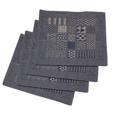 Hand Loomed 19" Cotton Placemat