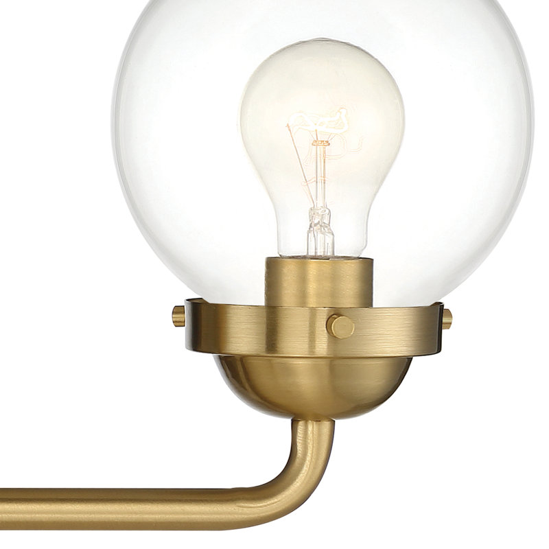 Parlez Dimmable Bath Bar, Brushed Gold, 3