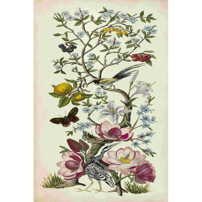 Chinoiserie Natura II, H 36 po x l 24 po