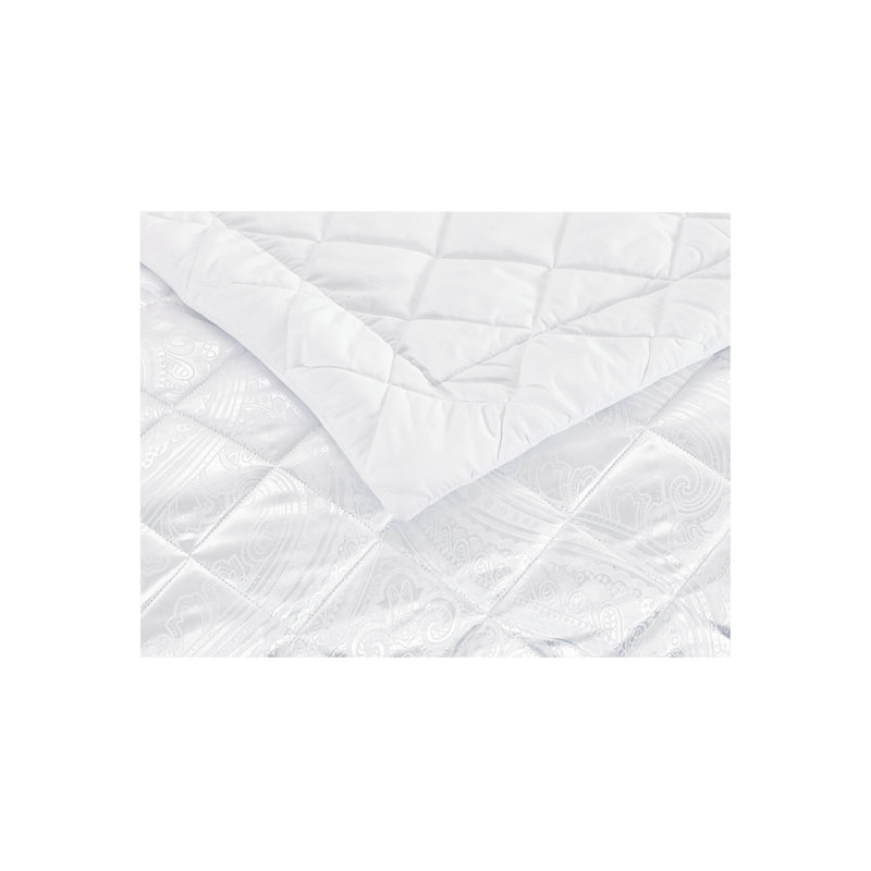Cimarr No Pattern Bedspread, W250 x L250cm, White