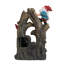 Fontaine à gnome 8,3 x 4,7 x 13,8 po avec lumière DEL, brun