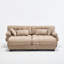 Canapé modulaire en bois profond avec repose-pieds modulaire profond