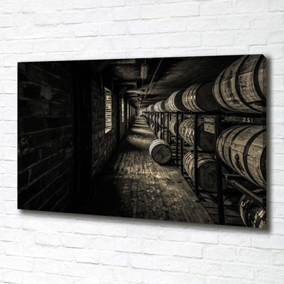 Bourbon Barrels - Wrapped Canvas Print