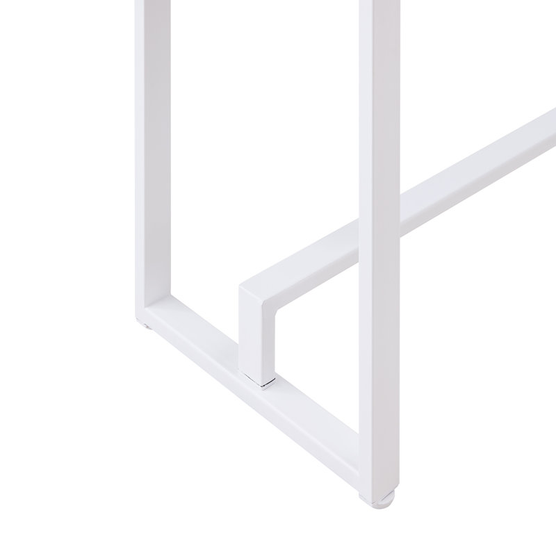 Hermosillo 54'' Console Table, White, Mocha Gray