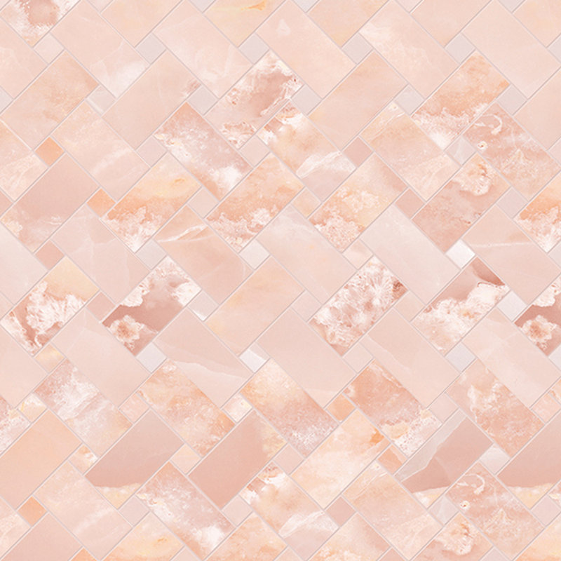 Eclipse Intrecci Porcelain Mosaic Floor and Wall Tile, Pink