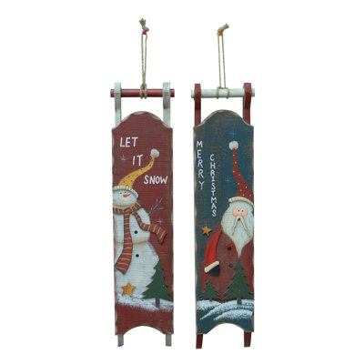 22'' Wood Holiday Shaped Ornament