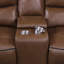 Causeuse inclinable électrique Saddle Brown-360898668