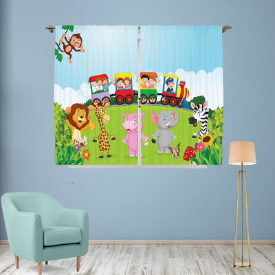 Paire de rideaux obscurcissant avec passe-tringle Abstract