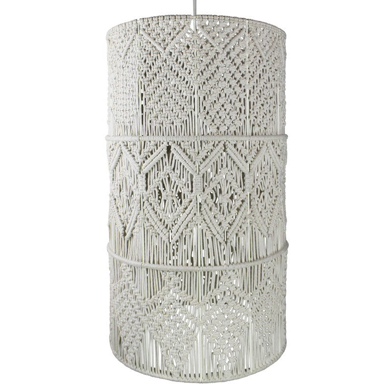 1 - Light White Shaded Pendant
