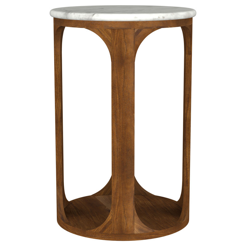 Table d'appoint Vachle, Brun