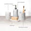 Ensemble d'accessoires de salle de bain, ensemble de meuble-lavabo de comptoir en marbre 4 pièces avec distributeur de savon, porte-brosse à dents, gobelet, porte-savon