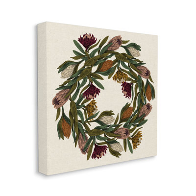 " Wild Thistle Wreath Harvest Charm " by Daphne Polselli