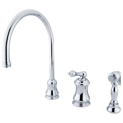 Robinet de cuisine à poignée simple Kingston Brass