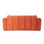 Canapé 3 places avec 2 coussins (orange)