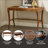 Wood One Drawer Curved Desk