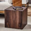 Table basse en noyer et grain de bois 16 po x 16 po x 16 po - Rehaussez la beauté de votre maison avec l'expérience de vie à la maison