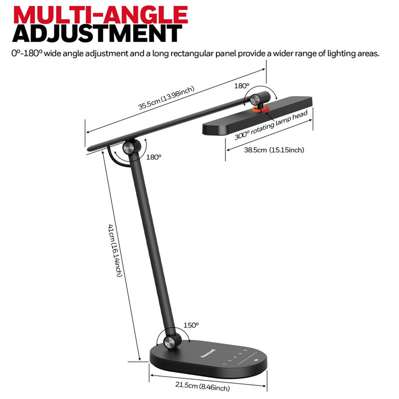 Metal Desk Lamp, Black