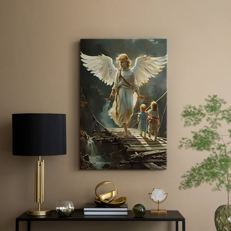 Série Religious CDXLV III - Toile tendue avec châssis de qualité supérieure - Prêt à être accroché, H 48 po x l 32 po