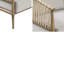 Sièges d'appoint décontractés avec motif en corde tissée et coussin en mousse de jute