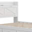 Lit en bois avec tête de lit (prises intégrées) - Conception extensible + lit gigogne simple et 3 tiroirs de rangement-118036958-118036959