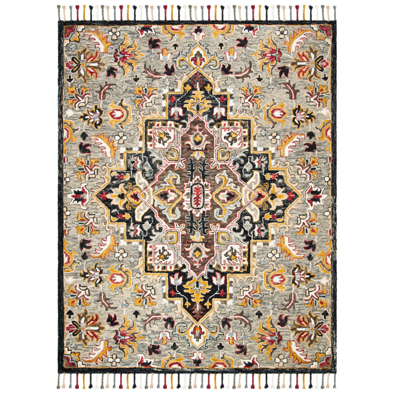 Vahakn Hand Tufted Wool Oriental Rug, Rectangle 2'3" x 4'
