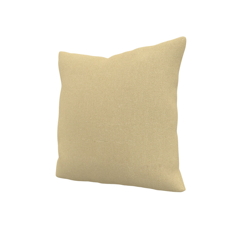 Coussin décoratif intérieur / extérieur Gabi, Carré 18 po, Toile Sunbrella® beige antique
