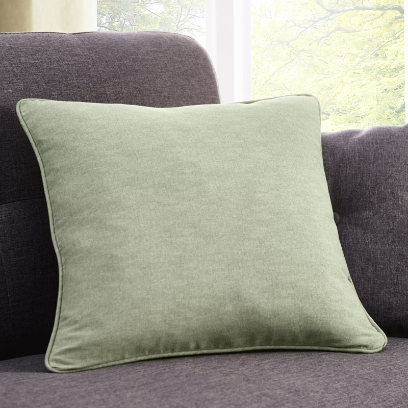 Square Throw Pillow Cover, Green