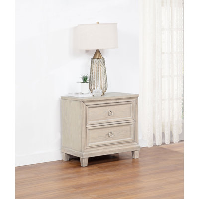 Table de chevet 2 tiroirs Wedner