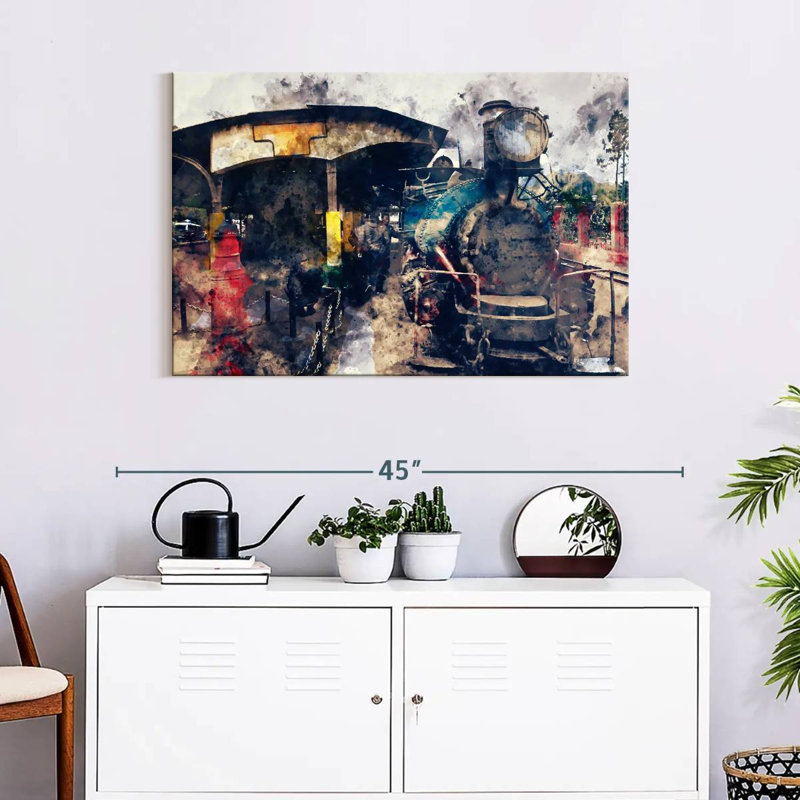 Mehar Steam Train, 24" H x 36" W