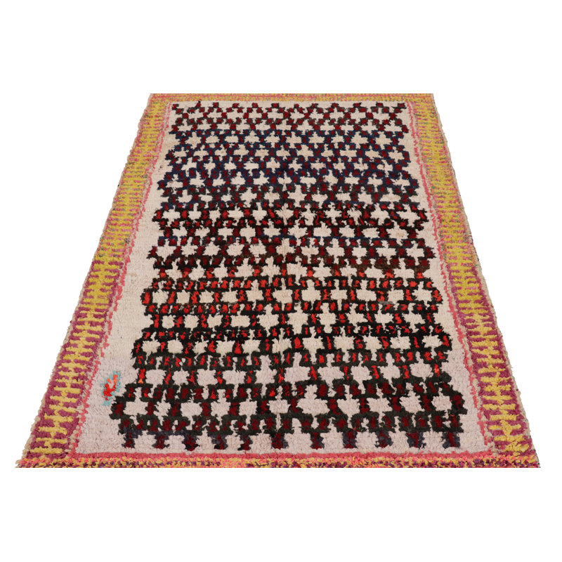 Vintage One-of-a-Kind 4'2X6'5 Hand Knotted Area Rug