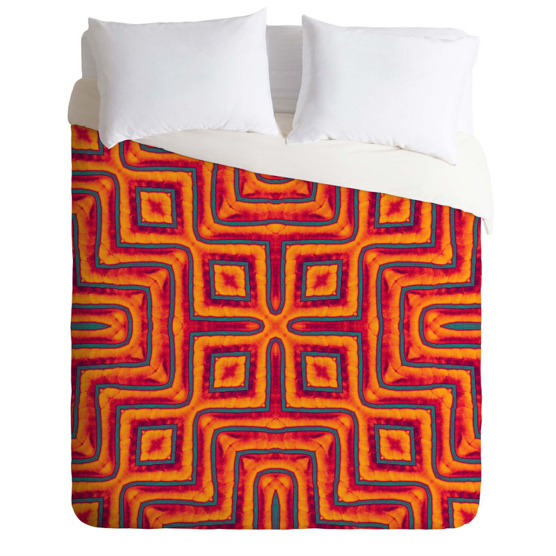 Wagner Campelo Polyester Geometric Shapes Duvet Cover, Twin/Twin XL Duvet Cover + 1 Standard Sham