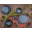 RUSTY 16 Piece Bone China Dinnerware Set, Service for 4
