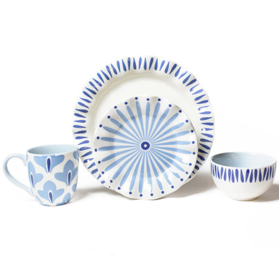 Service de table 4 pièces Iris Blue