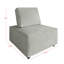Fauteuil d'appoint carré en velours Fandy-1493339089