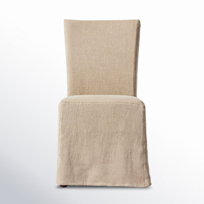 Rennie Upholstered Parsons Chair in Savile Flax