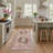 Gemini Oriental Machine Washable Red Indoor Area Rug with Non-Slip Backing-615691285-615872978