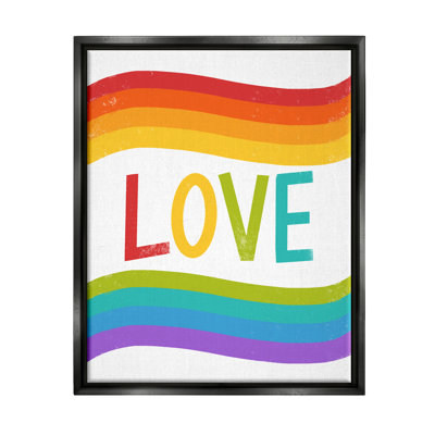 «Rainbow Love Pride Stripes» par Amanda Houston, impression
