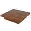 Table basse carrée en placage avec plateau coulissant et rangement-1258473206