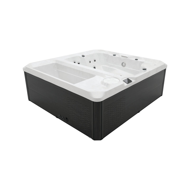 LifeTrend Sierra 3 Person Dual Cold/Hot Tub Combo 288 Gallon Water Capacity, 1-2hp Jet Pump